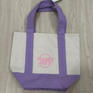 Trader Joes Mini Pastel Canvas Tote Bag
2025 PURPLE